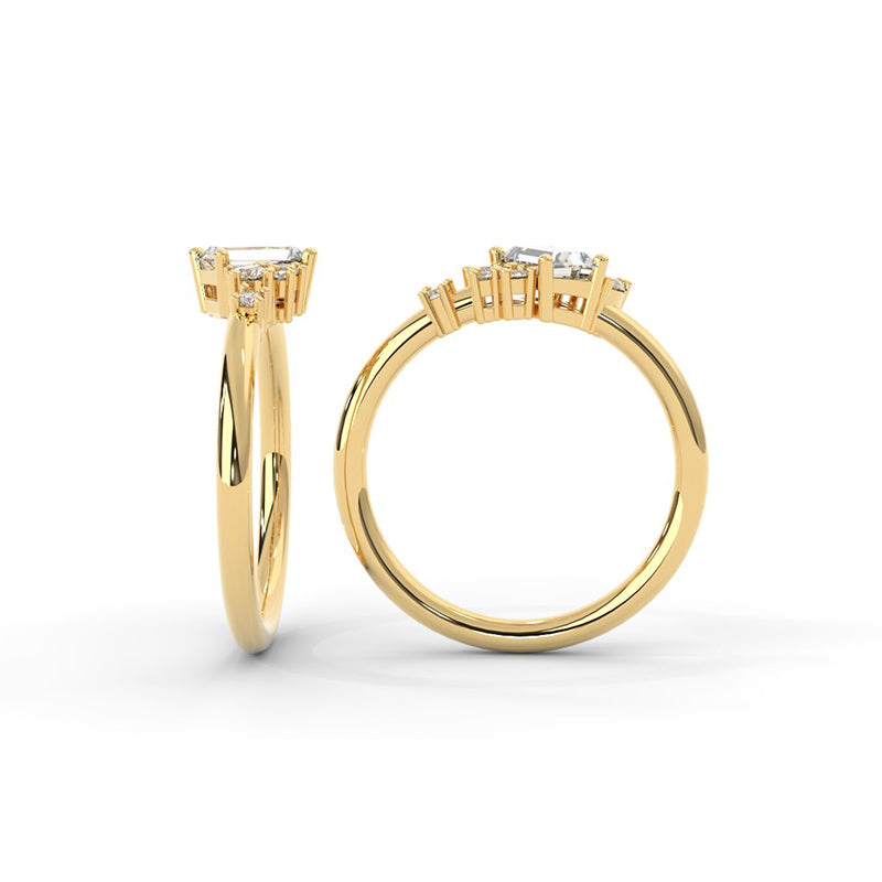 Adeline Luxe Diamond Cluster Ring