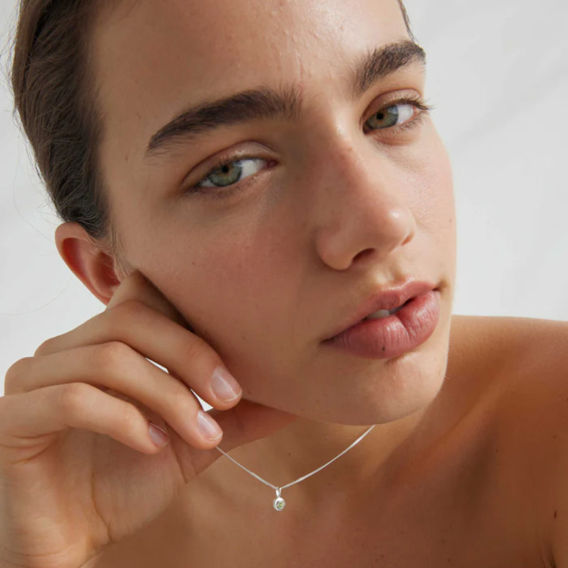 Premium Aquamarine Birthstone Pendant - March Birthstone Jewelry