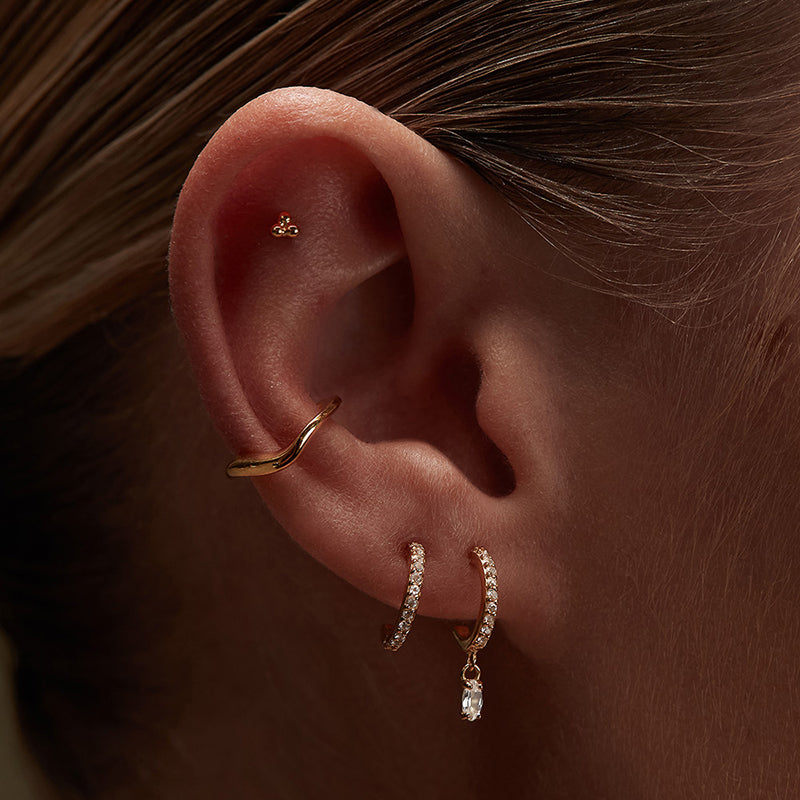 Premium THREE DOT STUDS - Ultimate Minimalist Earrings