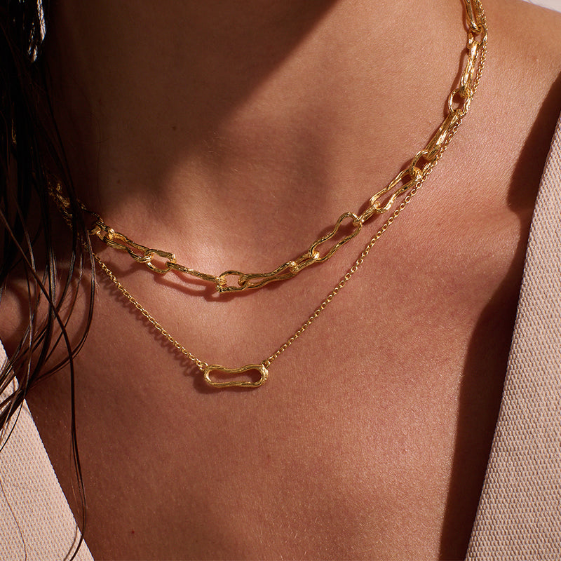 Premium Eterna Single Link Necklace - Symbol of Eternal Love