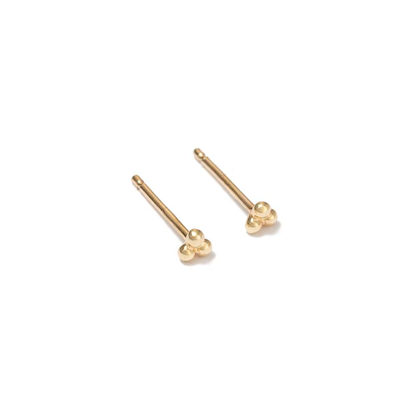 Premium THREE DOT STUDS - Ultimate Minimalist Earrings