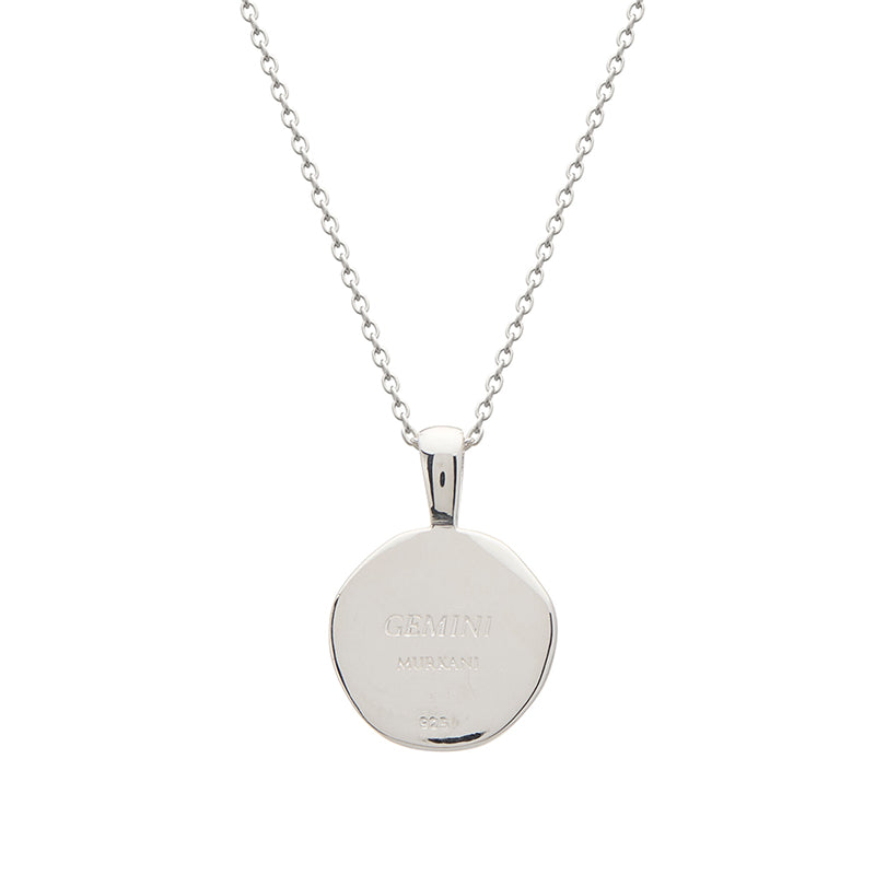 Premium Gemini Zodiac Necklace - Ultimate Silver Pendant with White Topaz