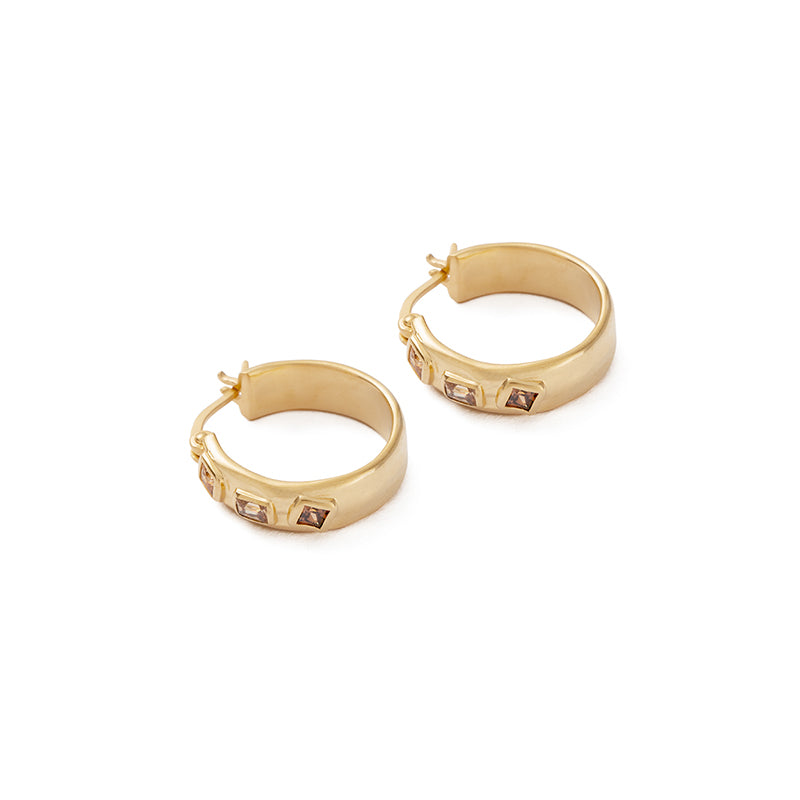 Premium Sun Dance Hoops - Ultimate Gold Vermeil Earrings