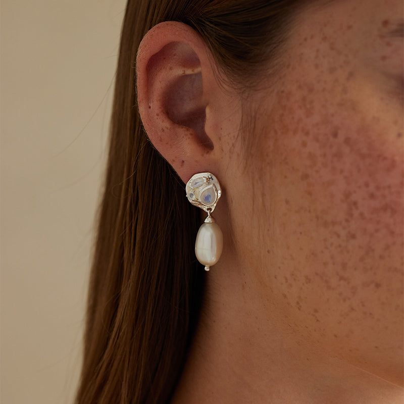Premium Sylvie Moonstone Earrings