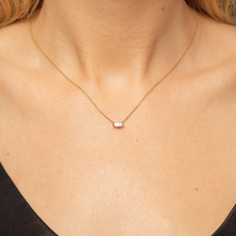 Premium AVA Marquise Diamond Necklace
