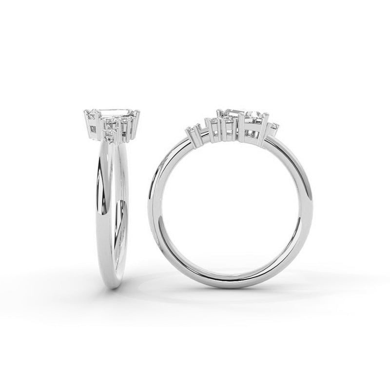 Premium Adeline Diamond Cluster Ring