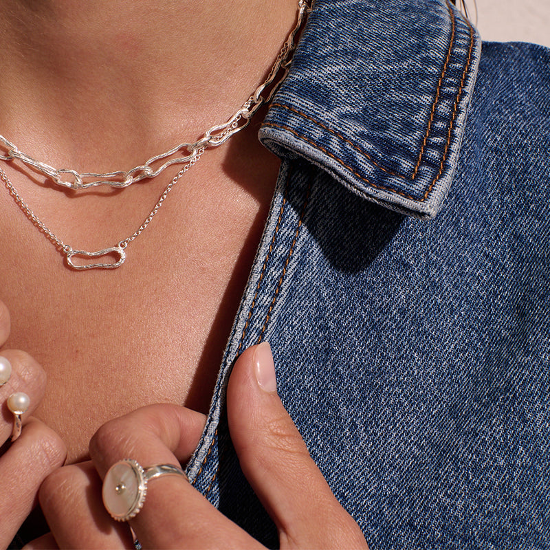 Premium ETERNA Single Link Necklace - Symbol of Eternal Love