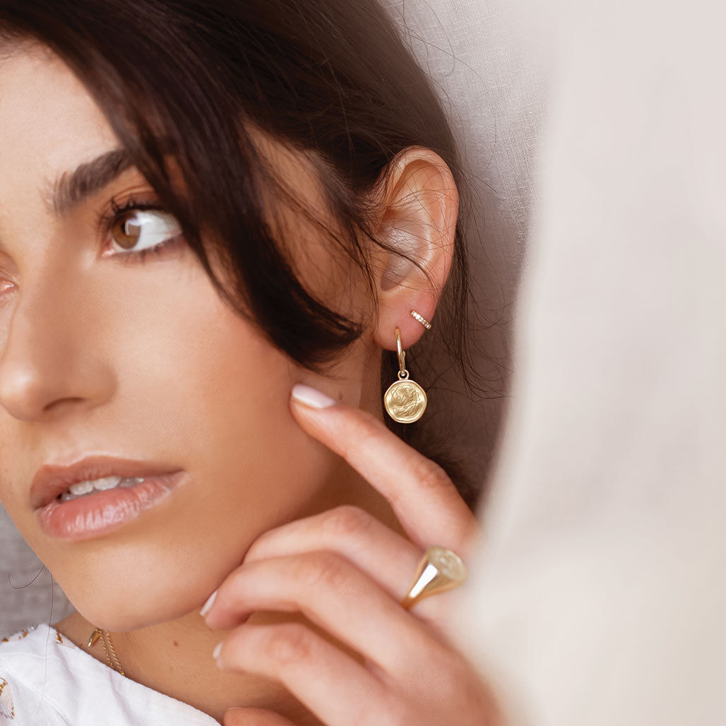 Premium Motherhood Hoop Earrings - Timeless Bond Collection