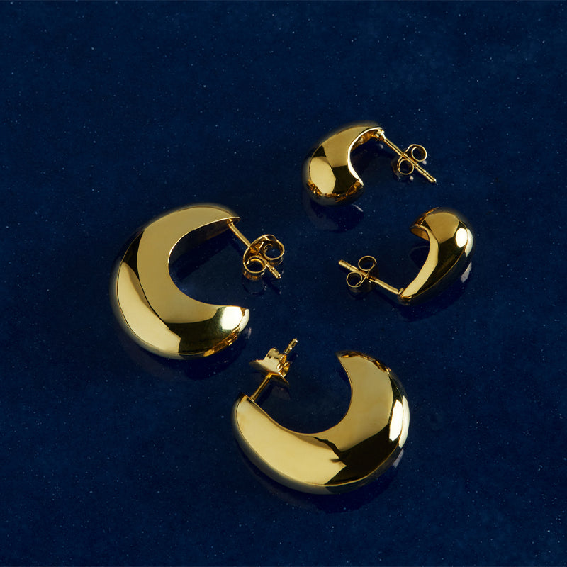 Premium Baby Umbra Crescent Earrings - Handcrafted Elegance