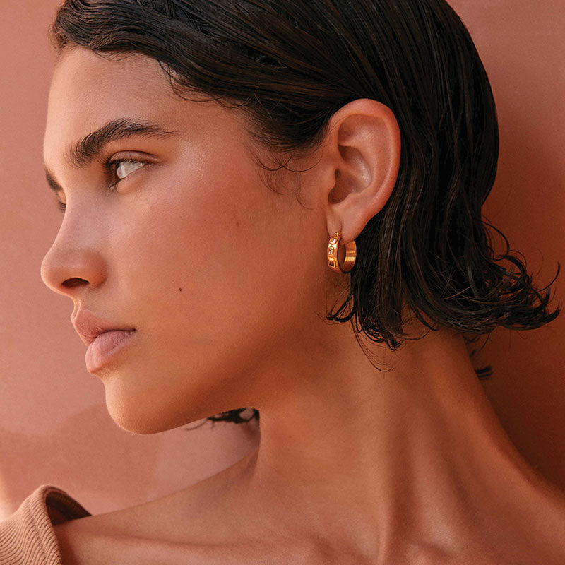 Premium Sun Dance Hoops - Ultimate Gold Vermeil Earrings