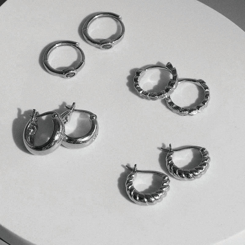 Premium Cypress Hoops - Minimalist Gold Earrings