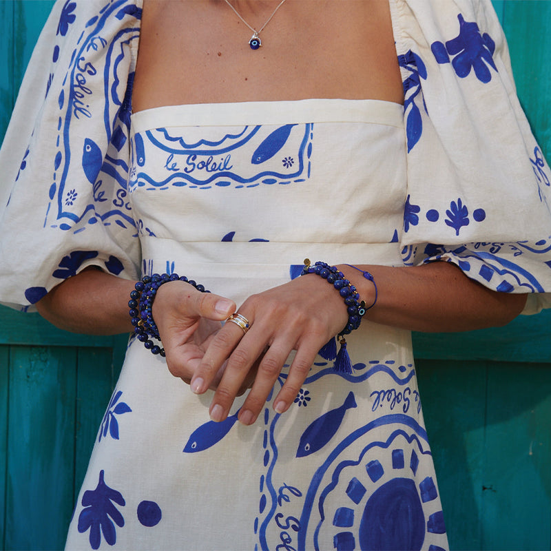 PALAS Premium Evil Eye & Pearl Protection Necklace