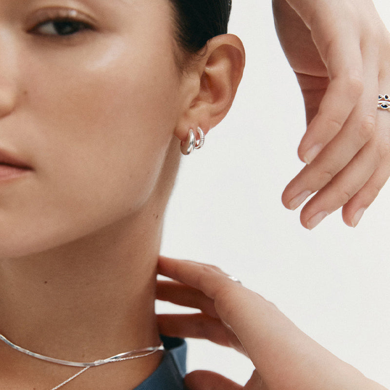 Premium Elemental Huggies Earrings