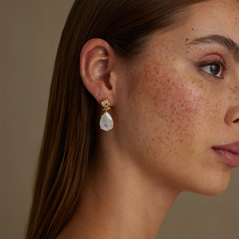 Premium Darcy Moonstone Earrings - Ultimate Bridal Jewelry