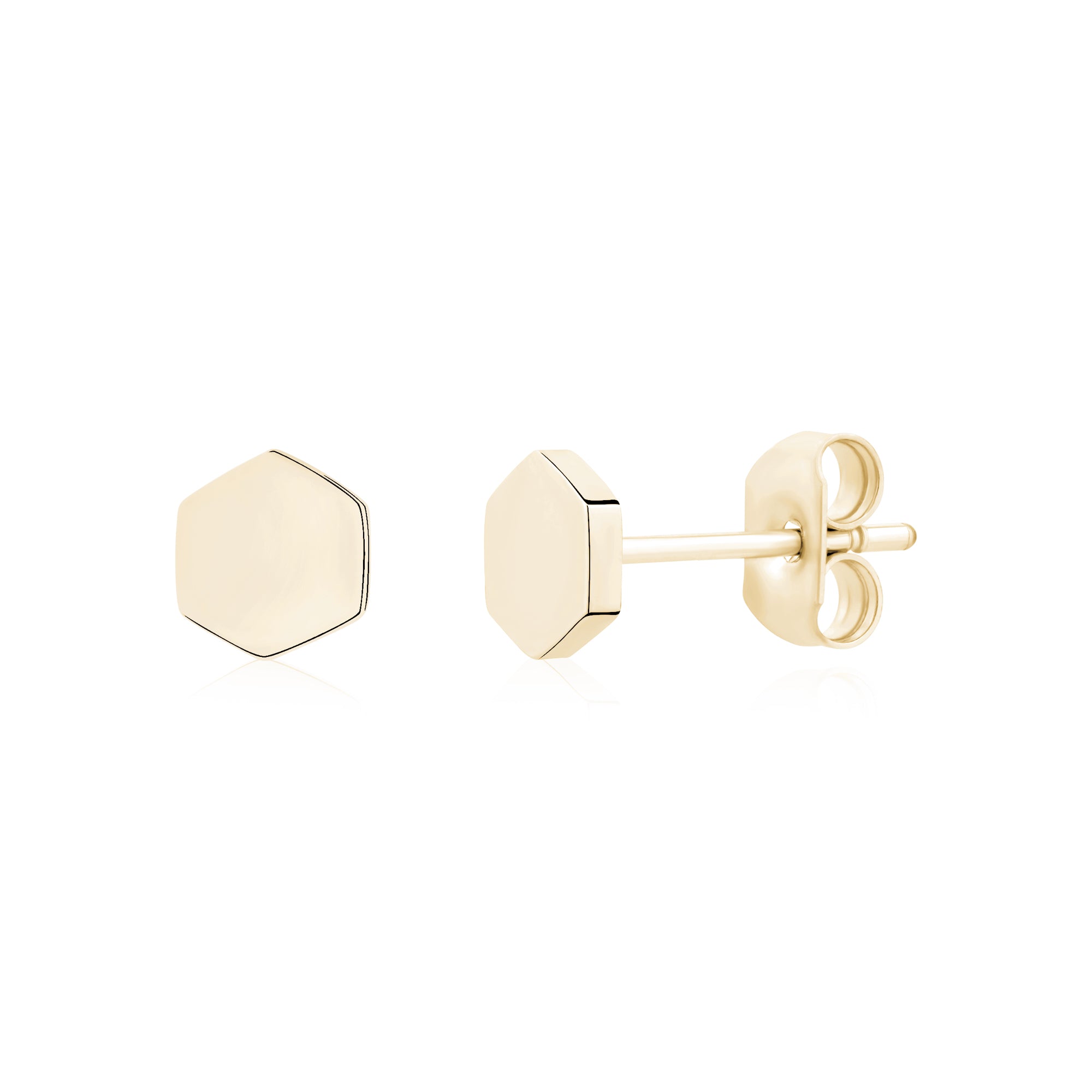 Premium Mini Hex Stud Earrings