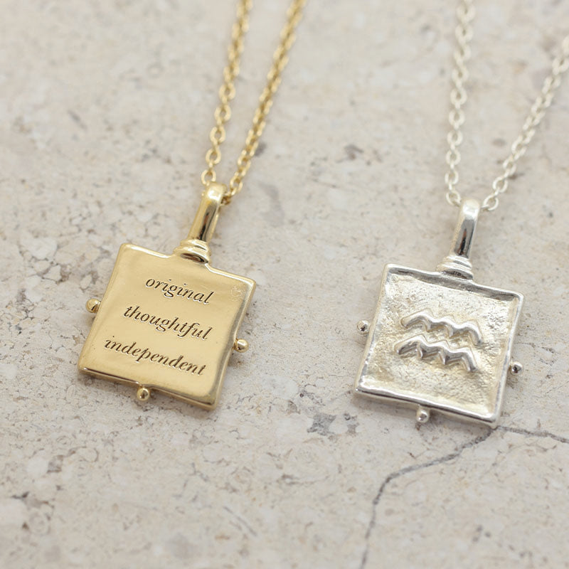 Premium Aquarius Zodiac Necklace - Ultimate Birth Constellation Jewelry