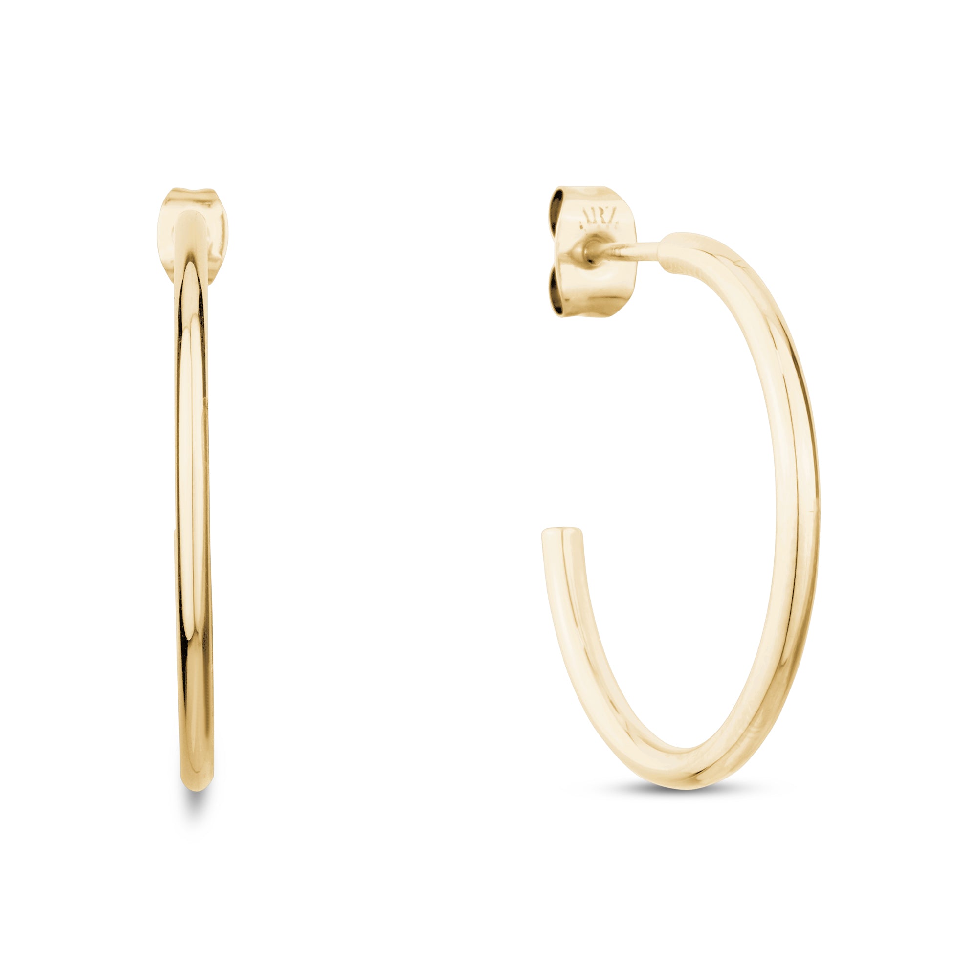 Premium 25mm Lightweight Hoop Earrings - Ultimate Everyday Style