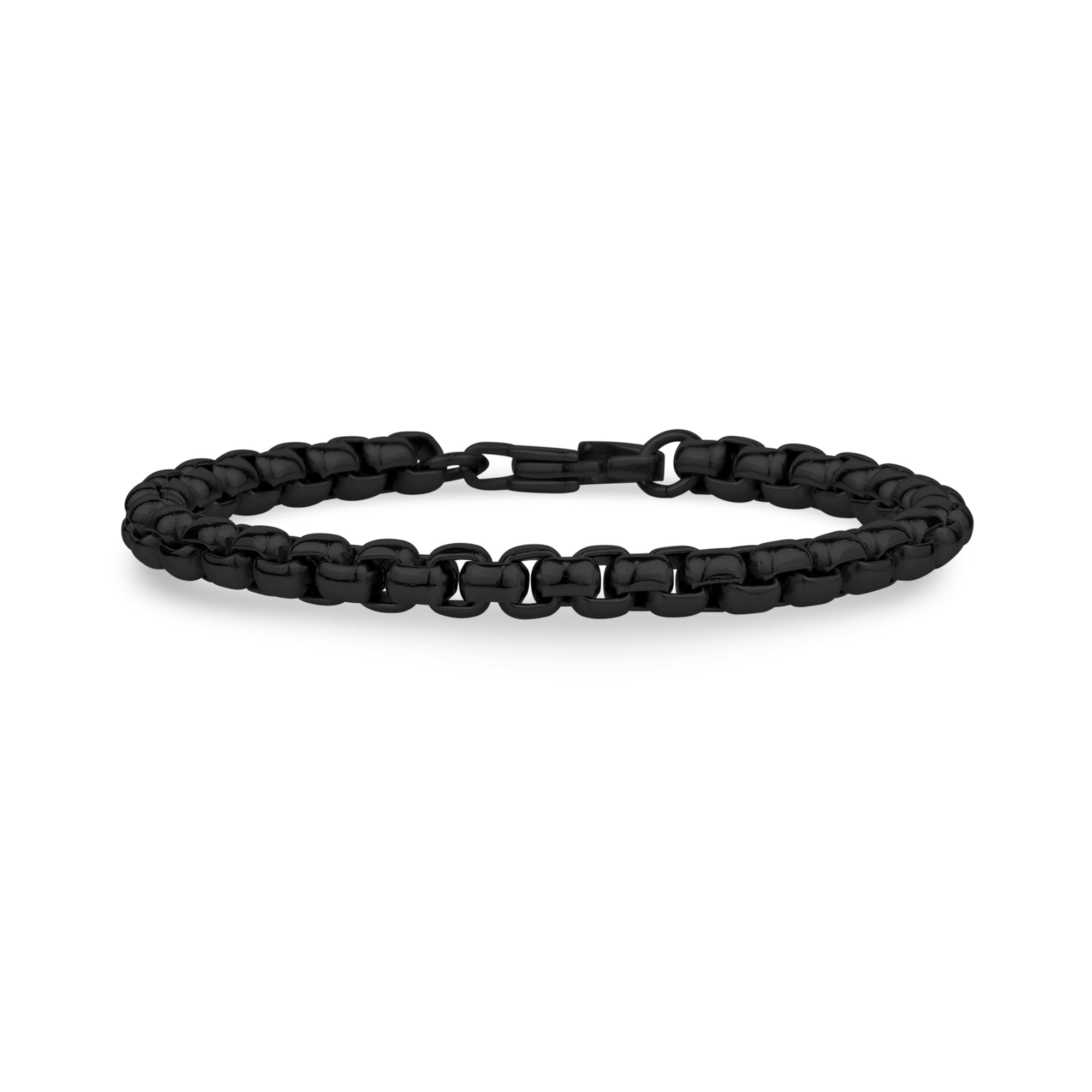 Premium 6mm Round Box Link Bracelet - Timeless Elegance