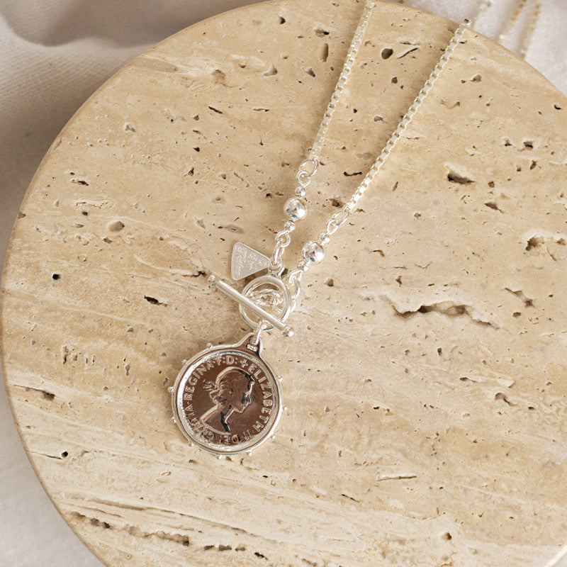 Premium Antique Shilling Coin Necklace
