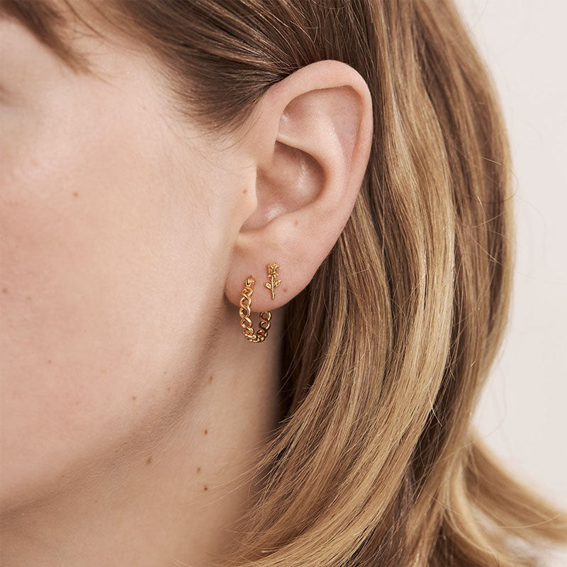 Premium Entwined Hoops – 18K Gold Vermeil