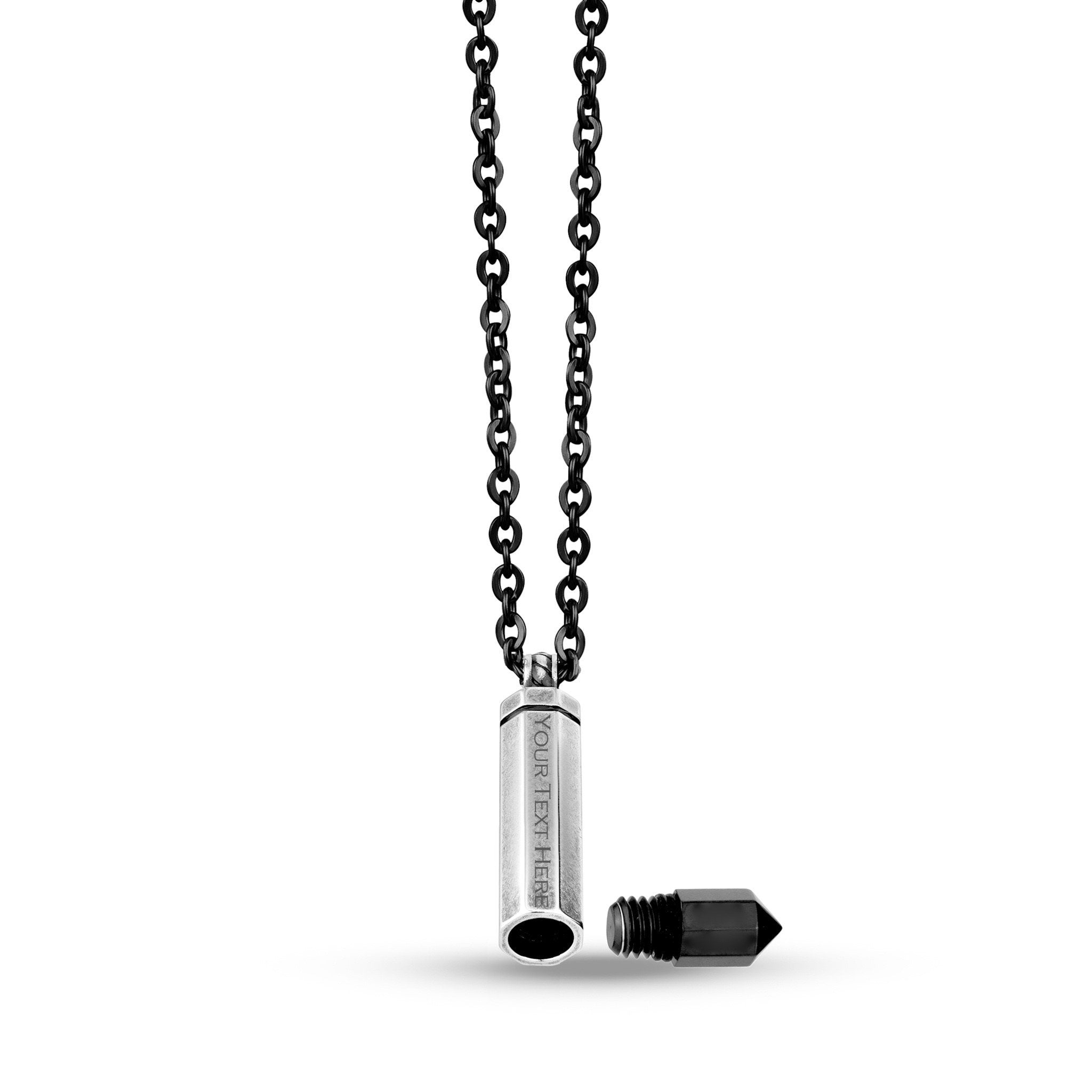 Premium Black Bullet Memorial Pendant