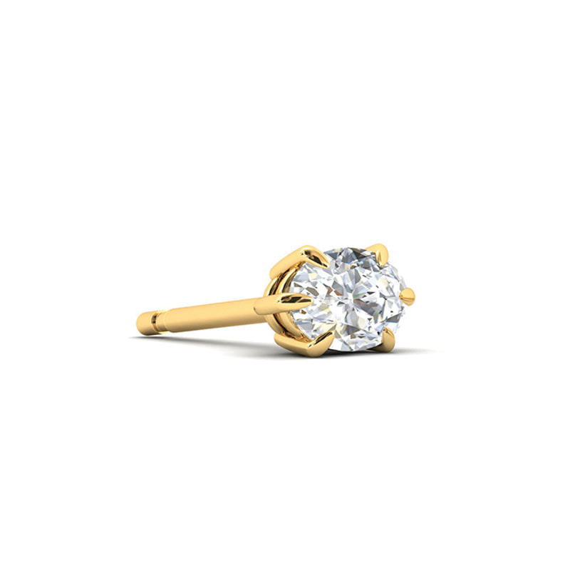 ALLIRA Premium Oval Diamond Stud Earrings