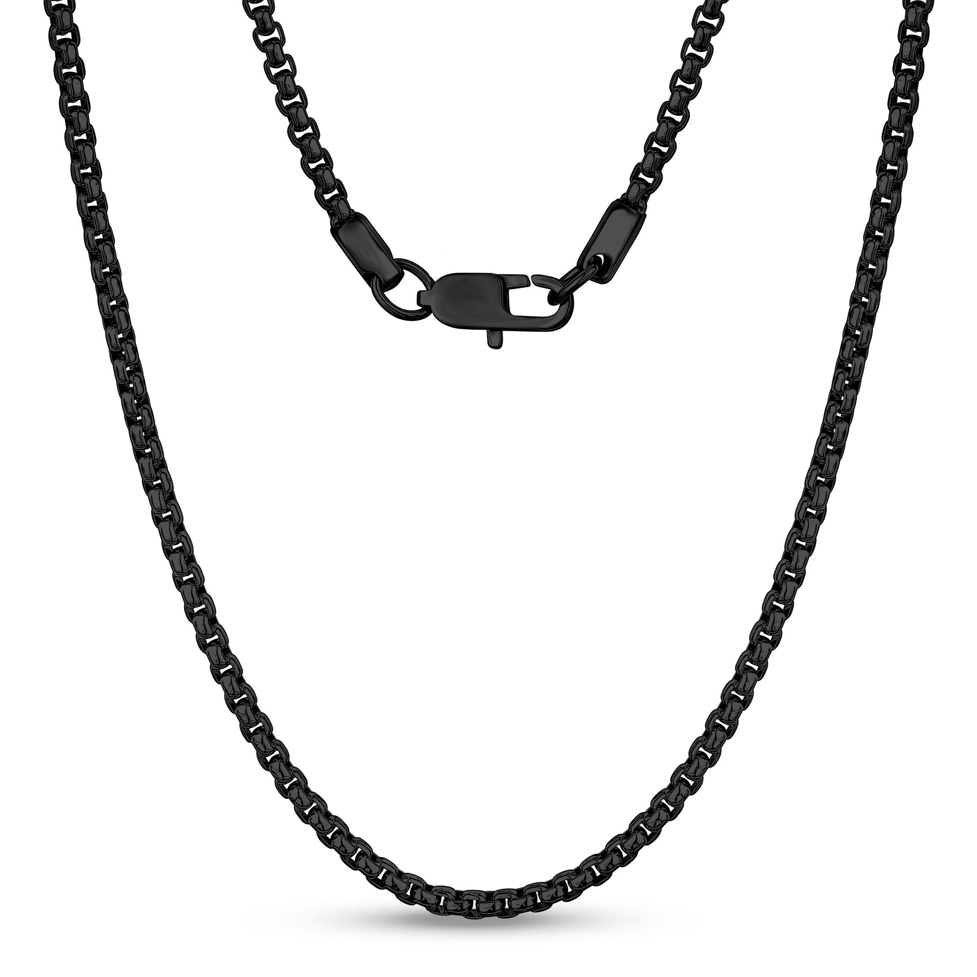 Premium 4mm Round Box Link Chain - Ultimate Sophistication