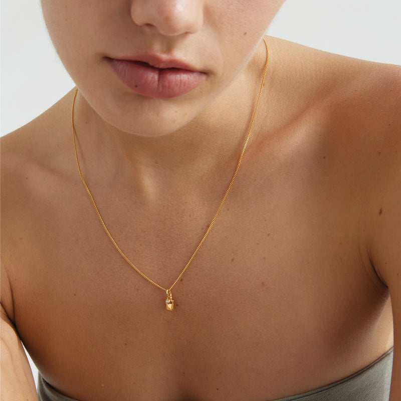 Premium Engravable Citrine Birthstone Necklace for November