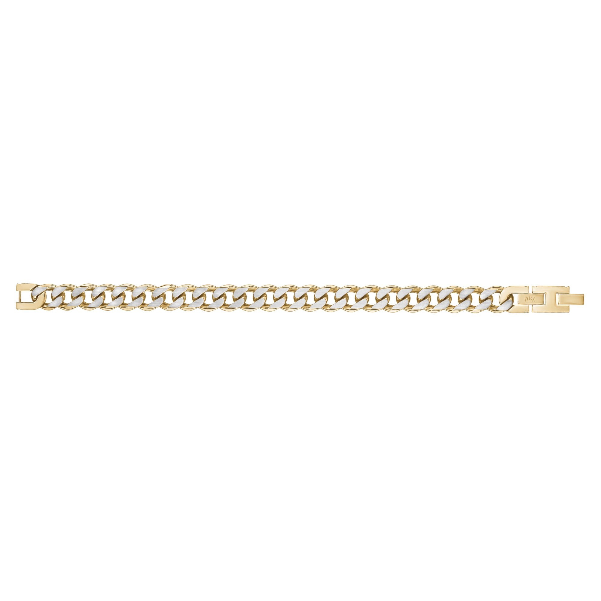 Premium 11mm Two-Tone Cuban Link Bracelet