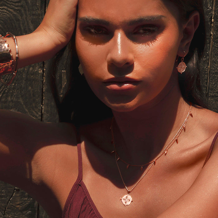 Premium Sahara Rose Gold Earrings