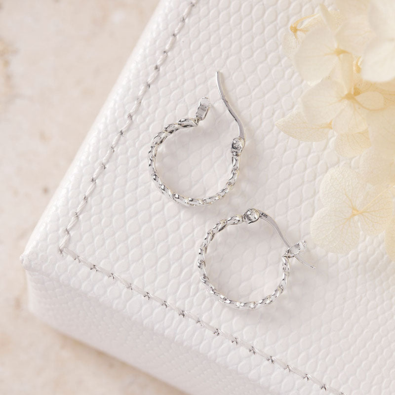 Premium Entwined Hoops - Sterling Silver Elegance