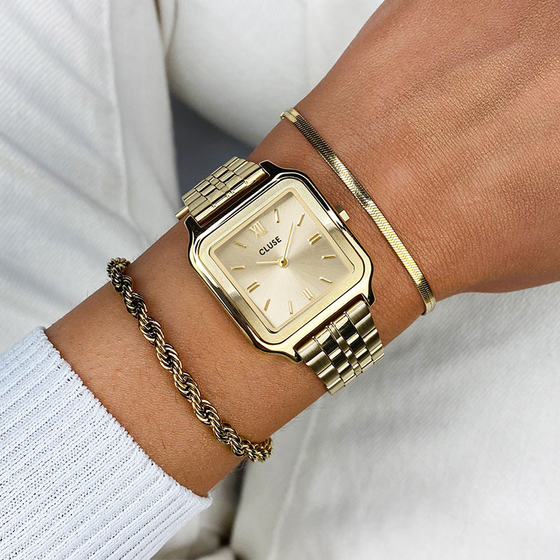 Premium Gracieuse Gold-Tone Watch - Ultimate Style & Functionality