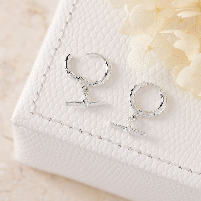 Premium Balance Huggies Earrings - Sterling Silver