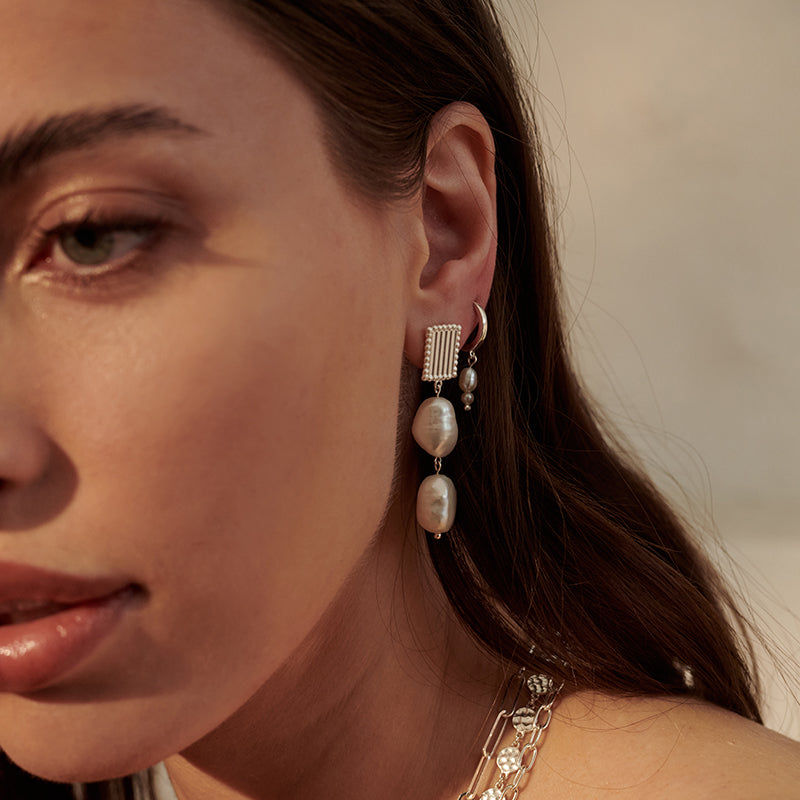 Premium Aphrodite Goddess Pearl Drop Earrings - Ultimate Elegance