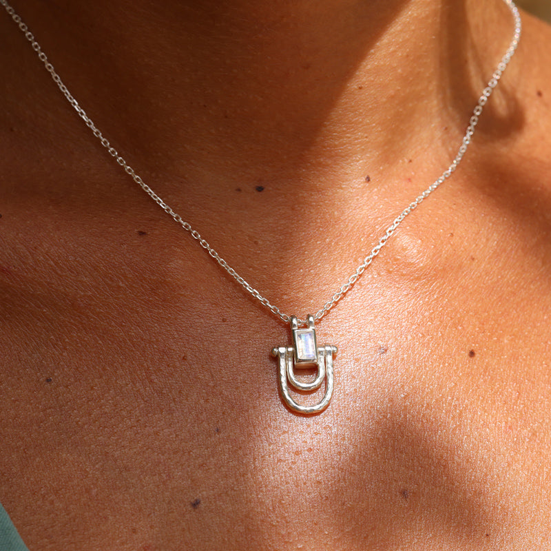 Premium Allegra Moonstone Necklace - Ultimate Grecian Goddess Style