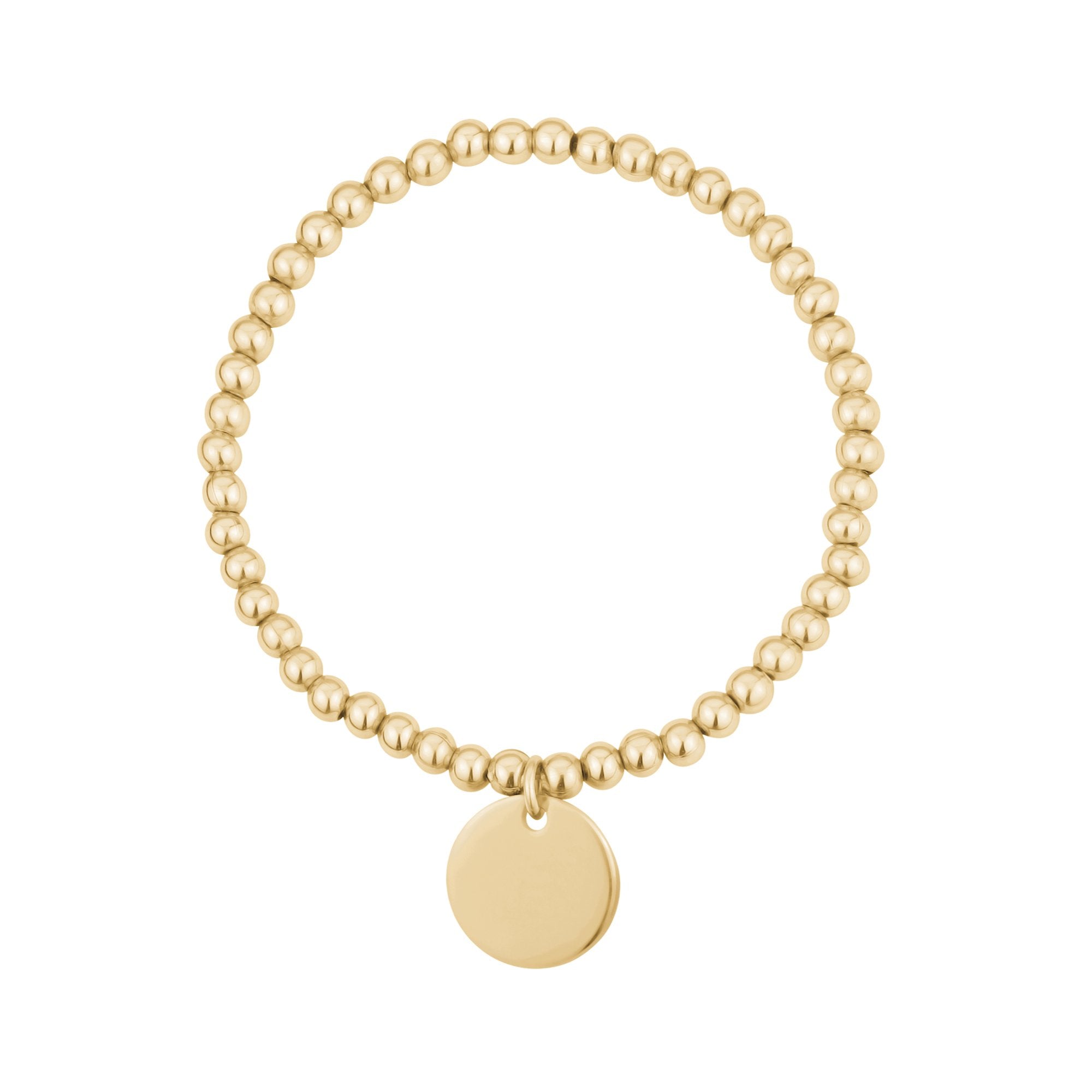 Premium Personalized Initial Disc Bracelet