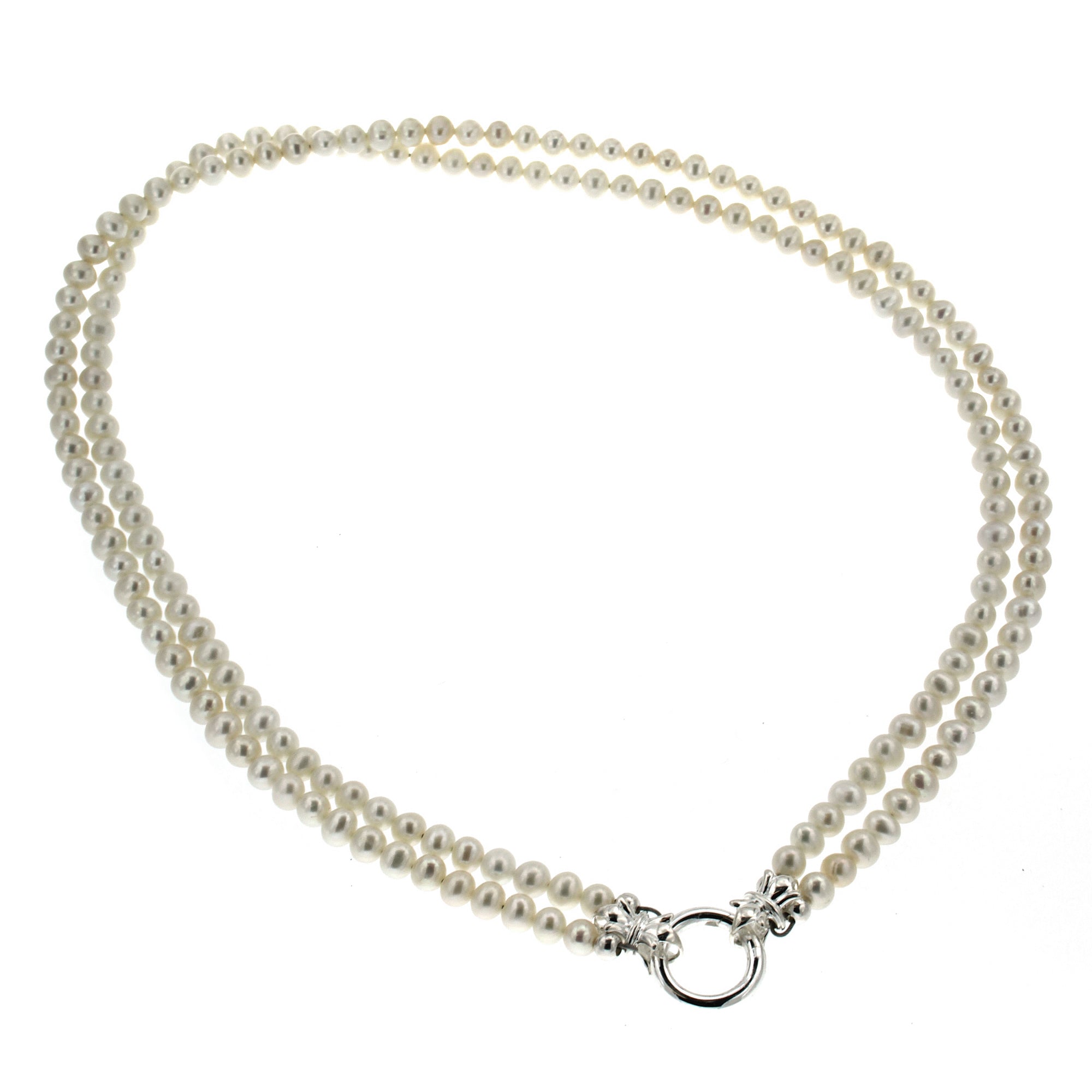 Premium Double Strand Freshwater Pearl Necklace