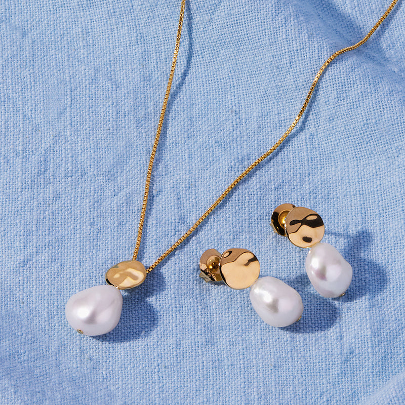 Premium Baroque Pearl Drop Earrings